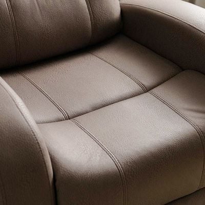 Crimson 1-Seater Fabric Recliner Sofa - Brown - With 2-Year Warranty
